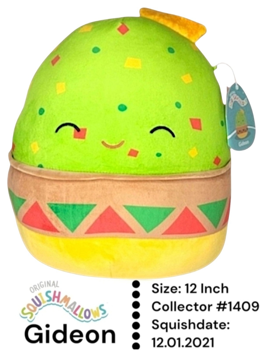 Squishmallows Gideon 12" Avocado Plush